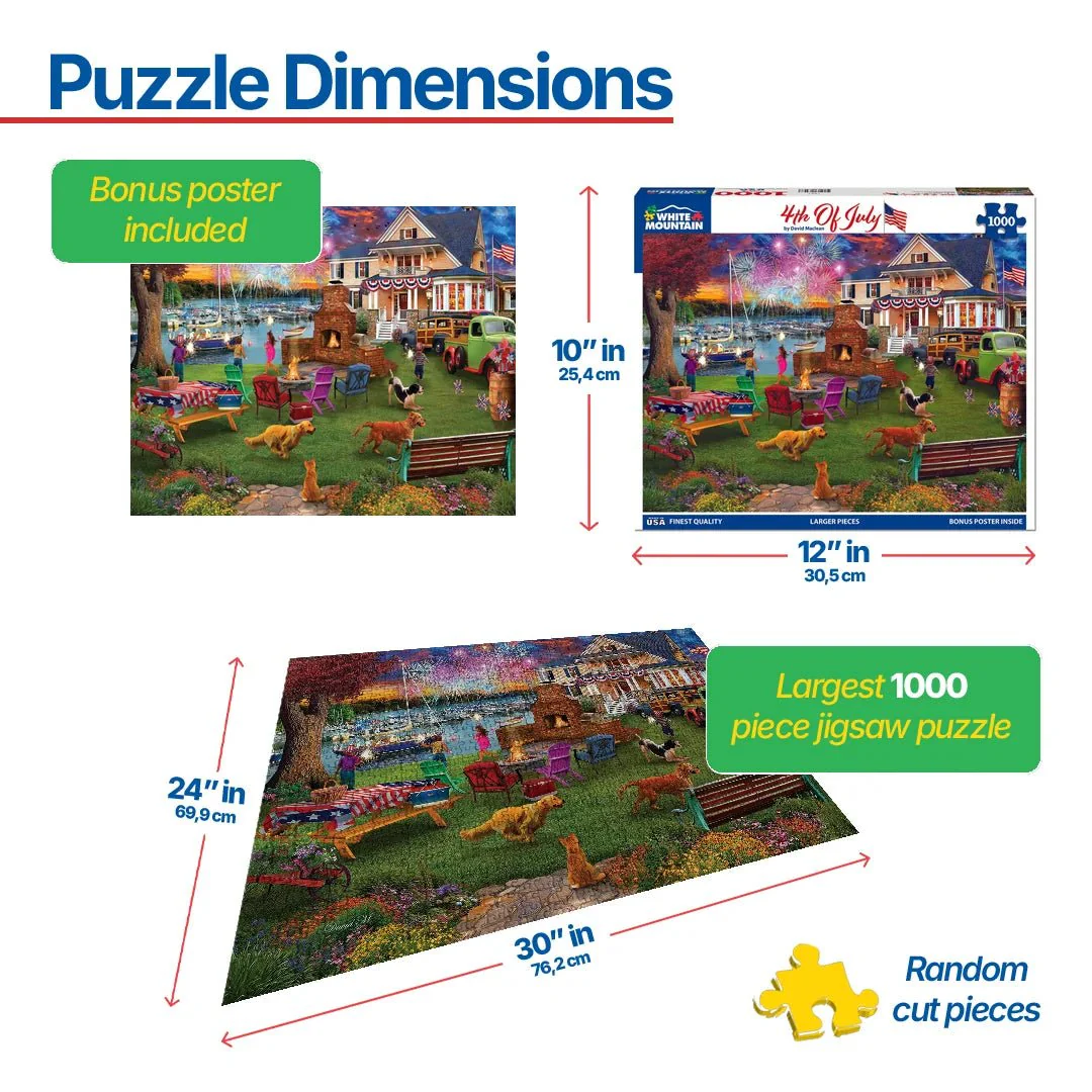 4th Of July (1881pz)  - 1000 Piece Jigsaw Puzzle - Image 3