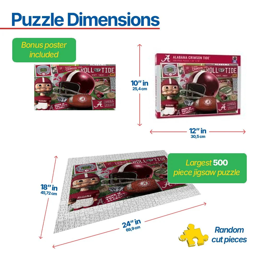 Alabama Crimson Tide Retro Series (950066) - 500 Pieces - Image 3