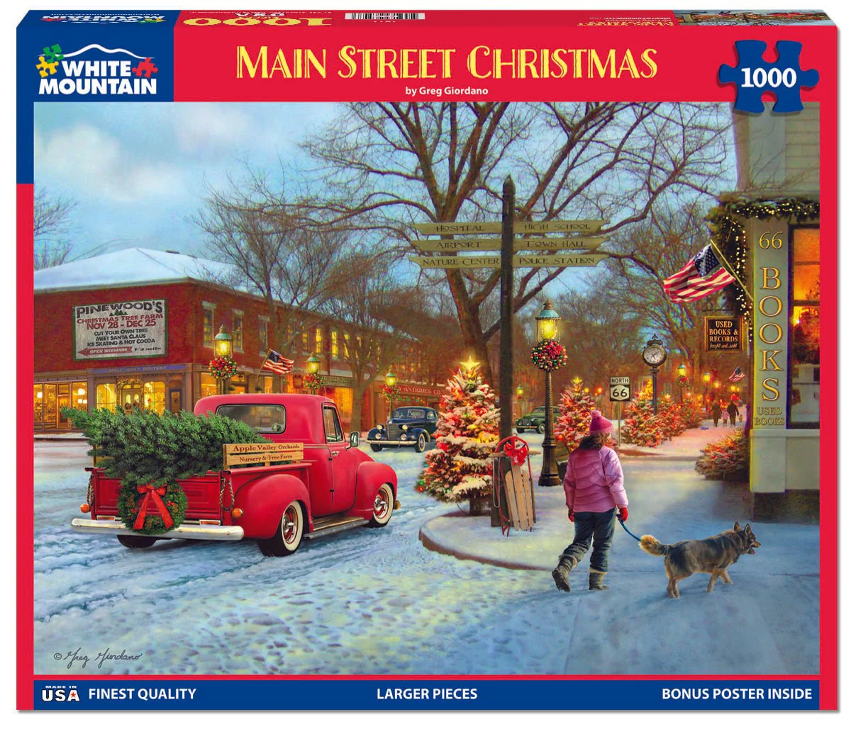 Main Street Christmas (1817pz) - 1000 Piece Jigsaw Puzzle - Image 2