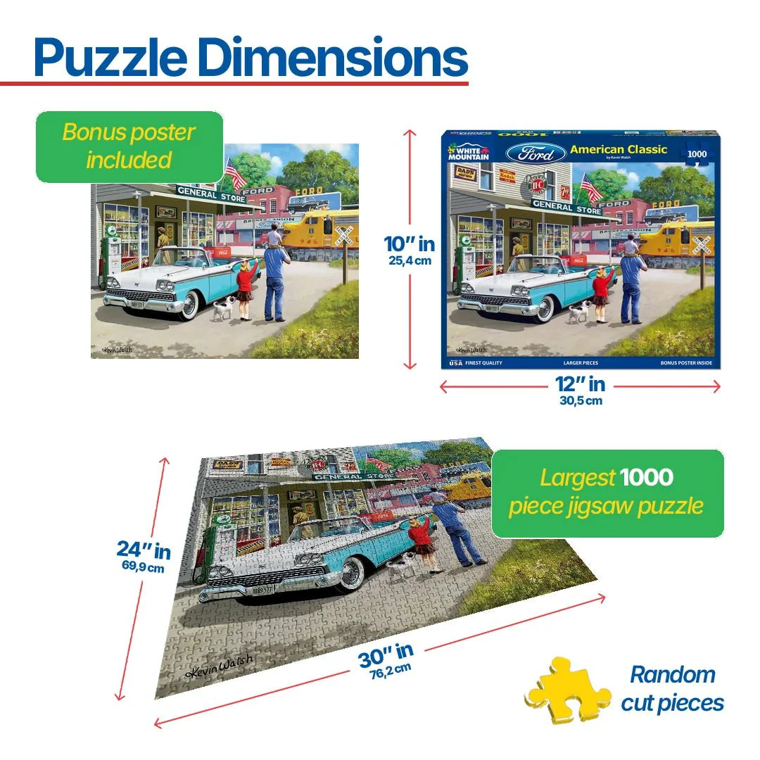 American Classics (1352pz) - 1000 Piece Jigsaw Puzzle - Image 3