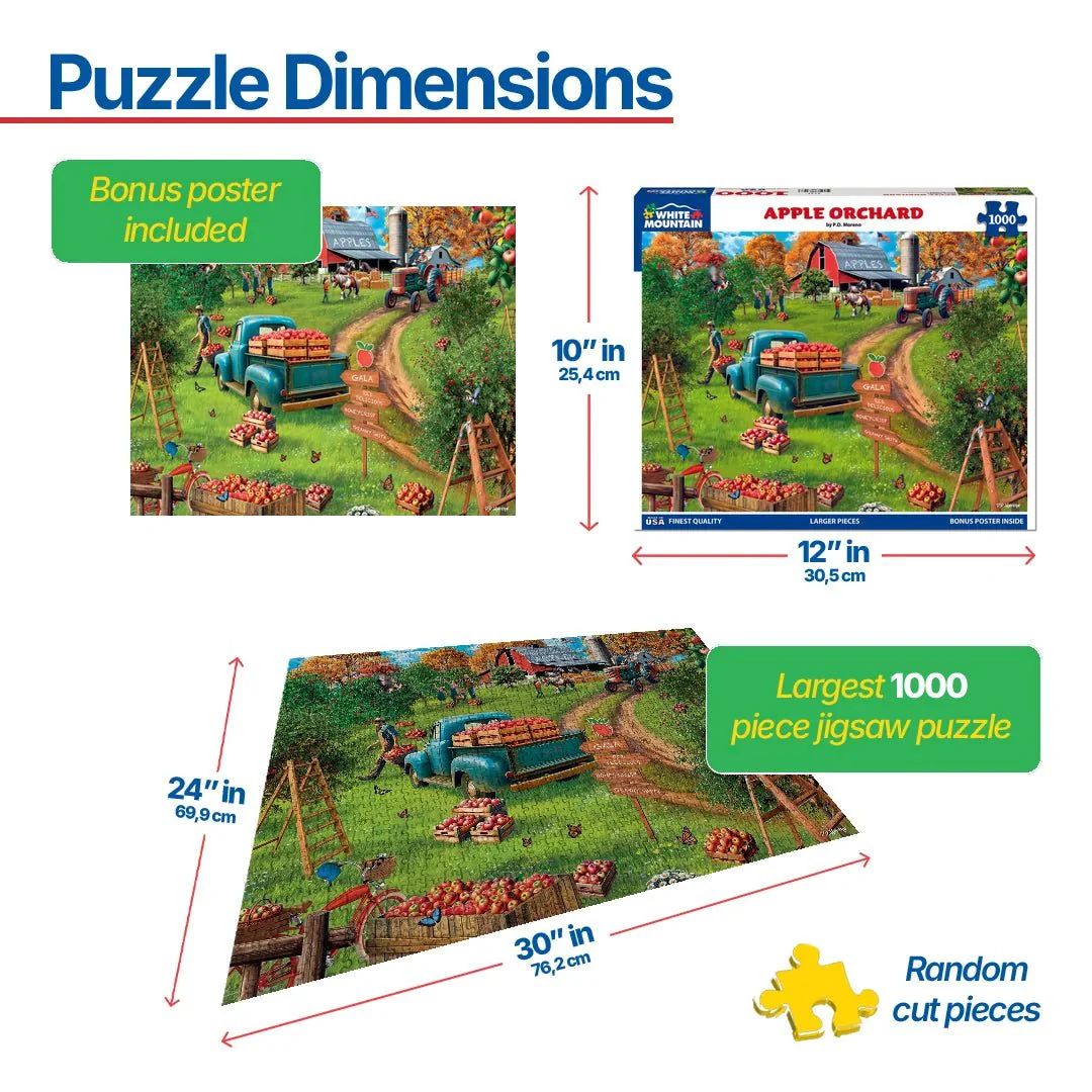 Apple Orchard (2159pz) - 1000 Piece Jigsaw Puzzle - Image 3
