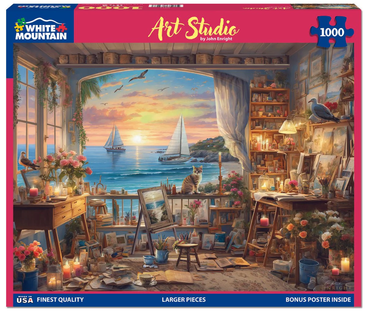 Art Studio (2002pz) - 1000 Piece Jigsaw Puzzle - Image 2