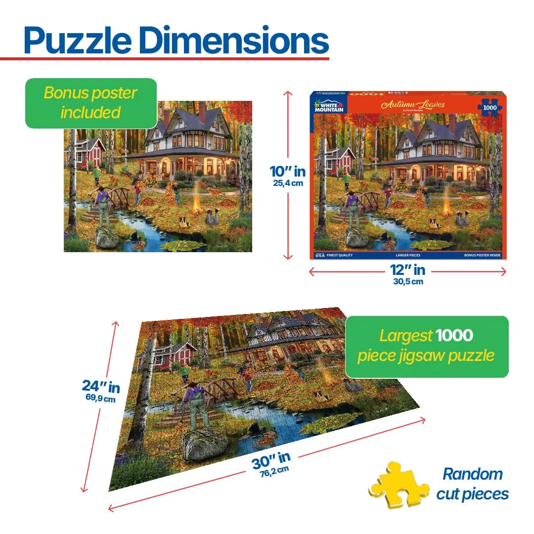 Autumn Leaves (2135pz) - 1000 Piece Jigsaw Puzzle - Image 3
