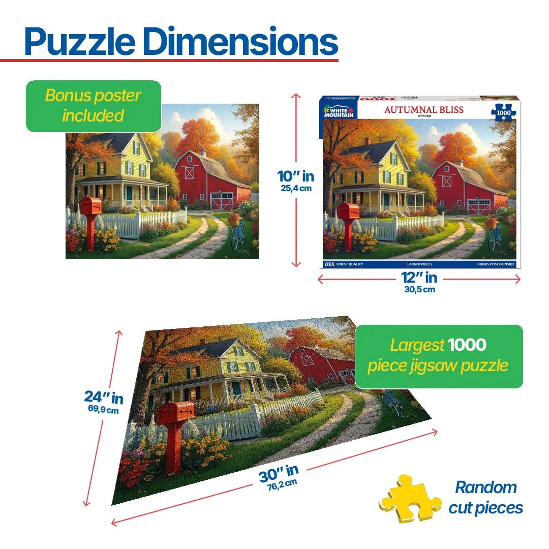 Autumnal Bliss (2171pz) - 1000 Piece Jigsaw Puzzle - Image 3