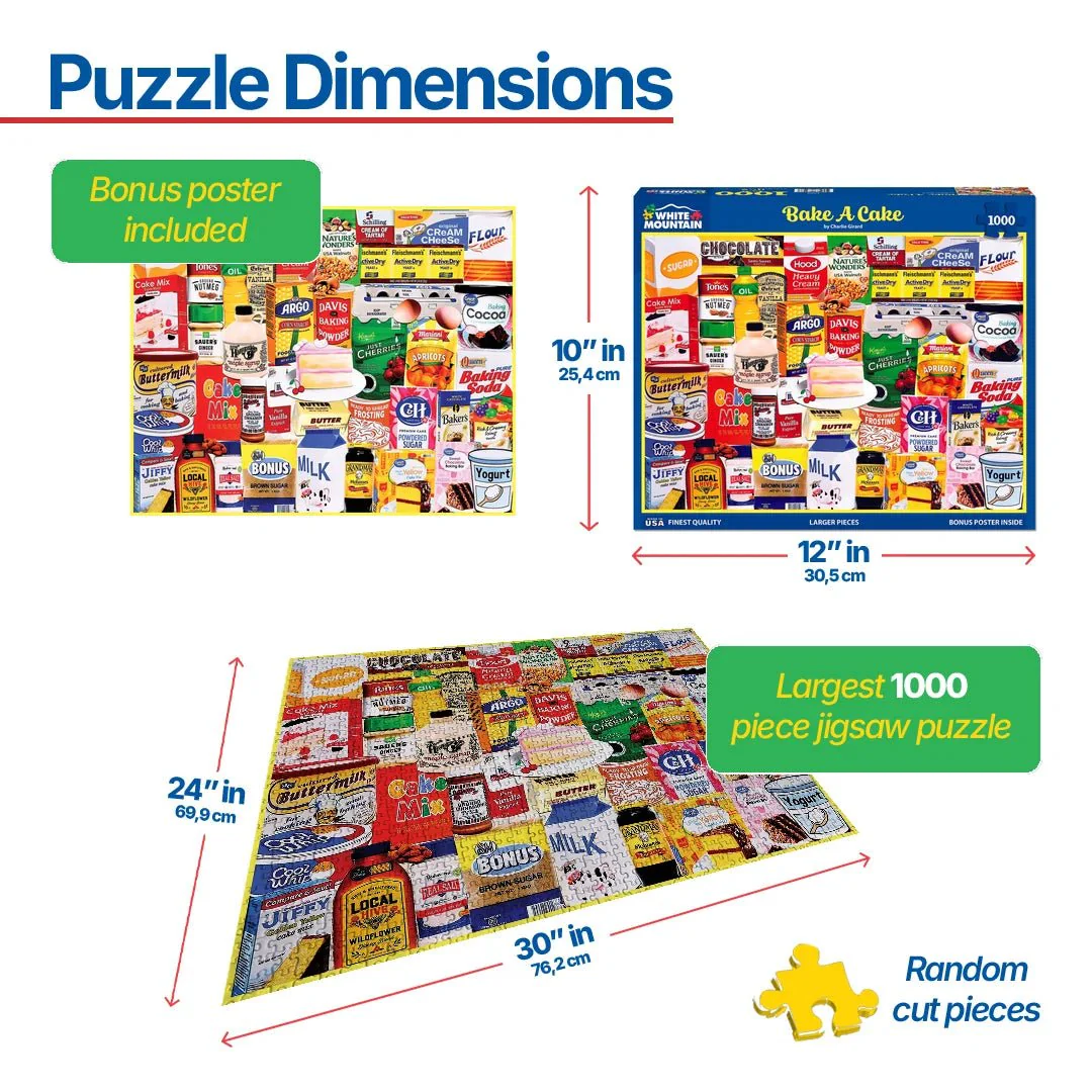 Bake A Cake (2084pz) - 1000 Piece Jigsaw Puzzle - Image 3