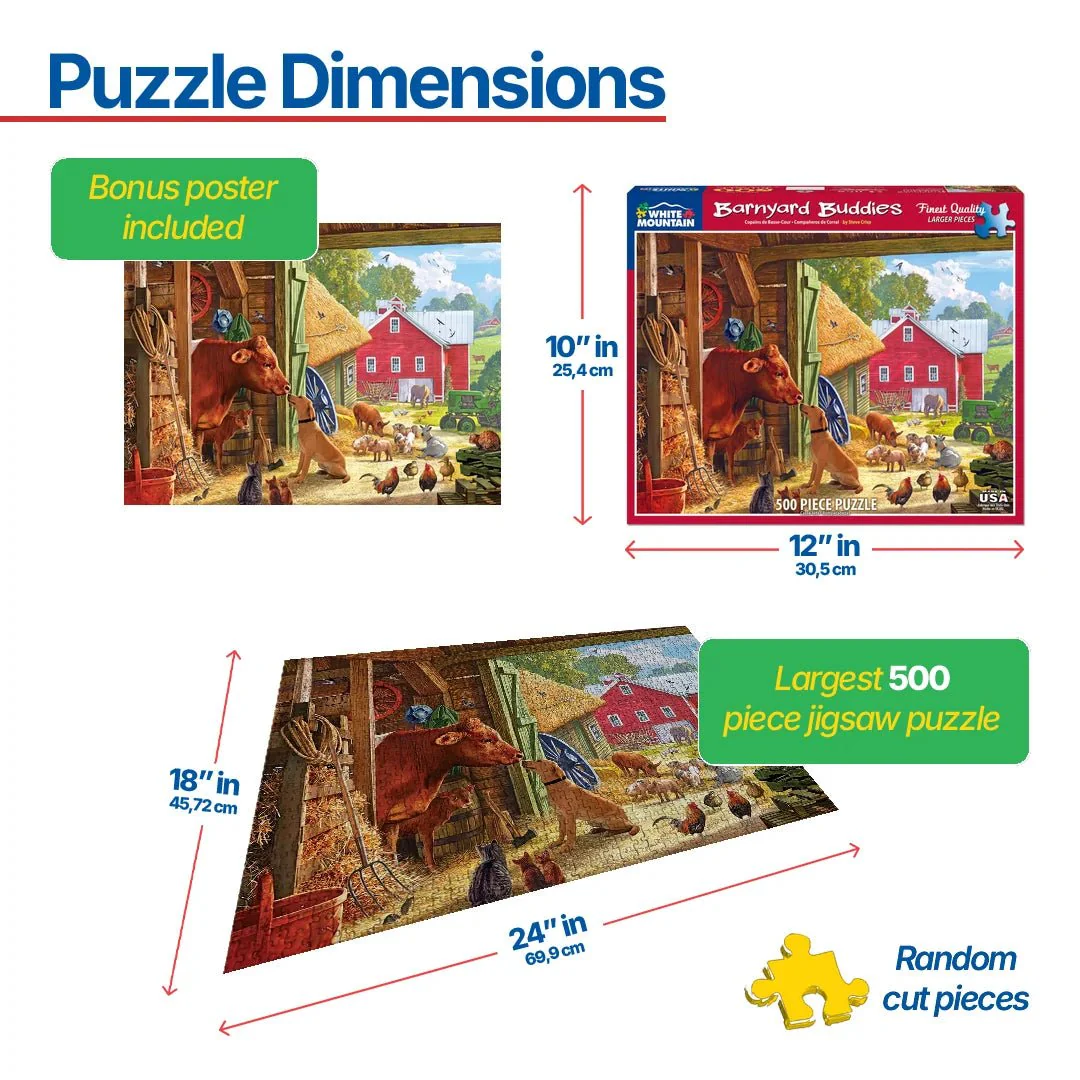 Barnyard Buddies (1254pz) - 500 Pieces - Image 3