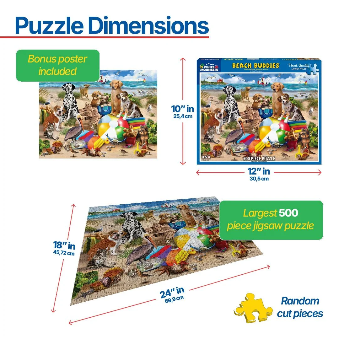 Beach Buddies (1539pz) - 500 Pieces - Image 3