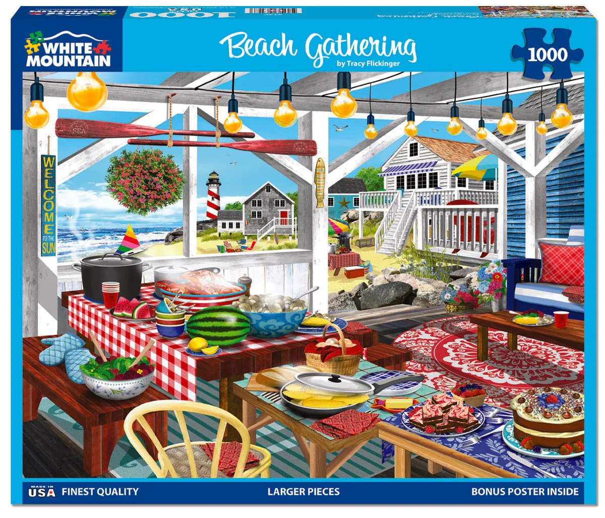 Beach Gathering (2129pz) - 1000 Piece Jigsaw Puzzle - Image 2