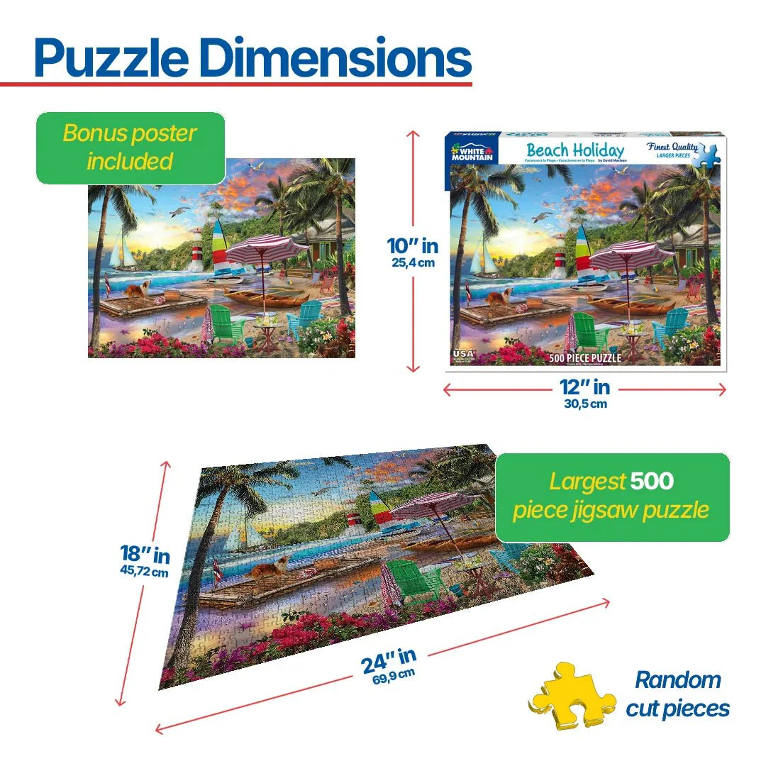 Beach Holiday (1609pz) - 500 Pieces - Image 3