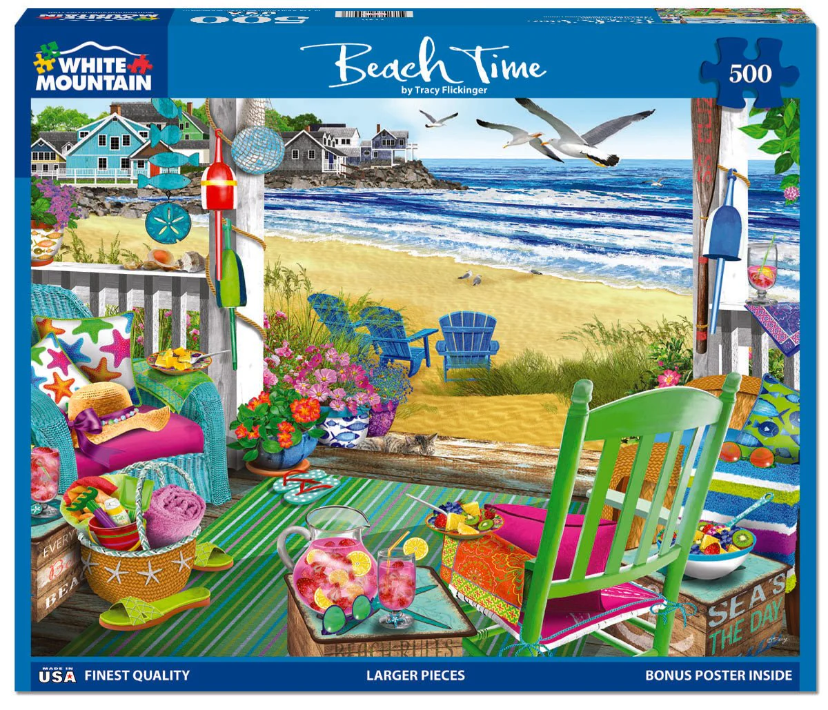 Beach Time (2130pz) - 500 Piece Jigsaw Puzzle - Image 2