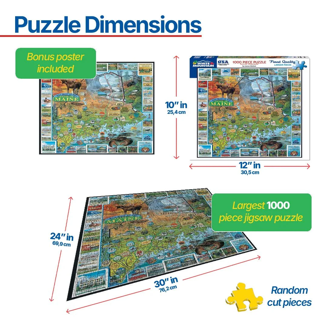 Best of Maine (94pz) - 1000 Piece Jigsaw Puzzle - Image 3