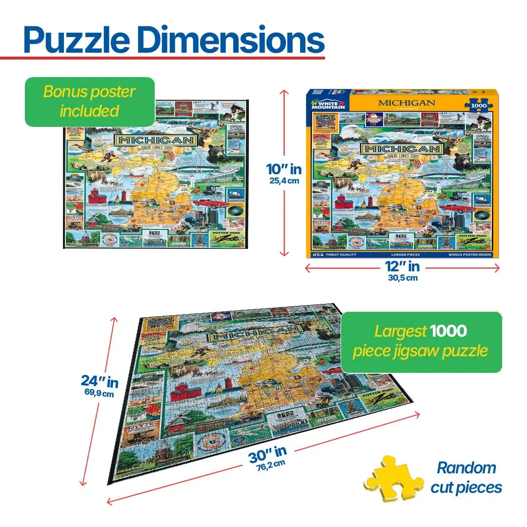 Best of Michigan (127PZ) - 1000 Piece Jigsaw Puzzle - Image 3