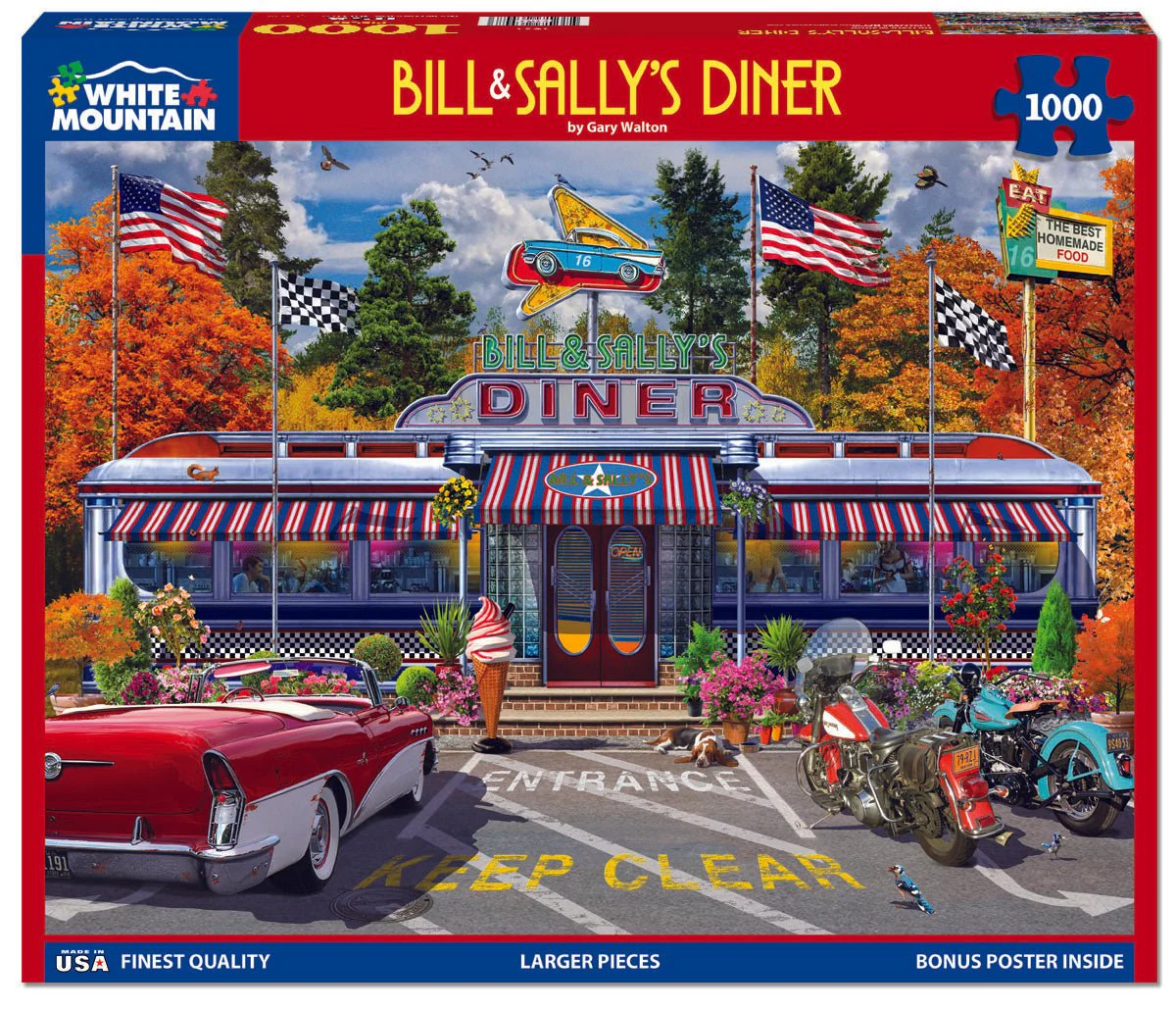 Bill & Sally's Diner (1631pz) - 1000 Pieces - Image 6