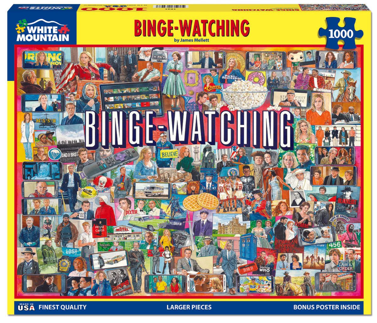Binge-Watching (1761pz) - 1000 Piece Jigsaw Puzzle - Image 2