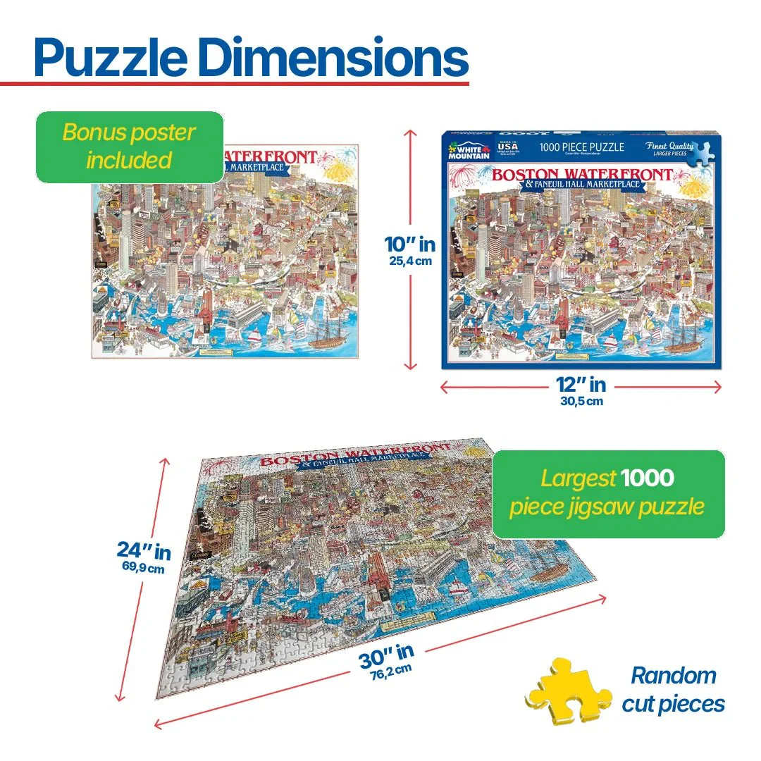 Boston, MA (07pz) - 1000 Piece Jigsaw Puzzle - Image 3