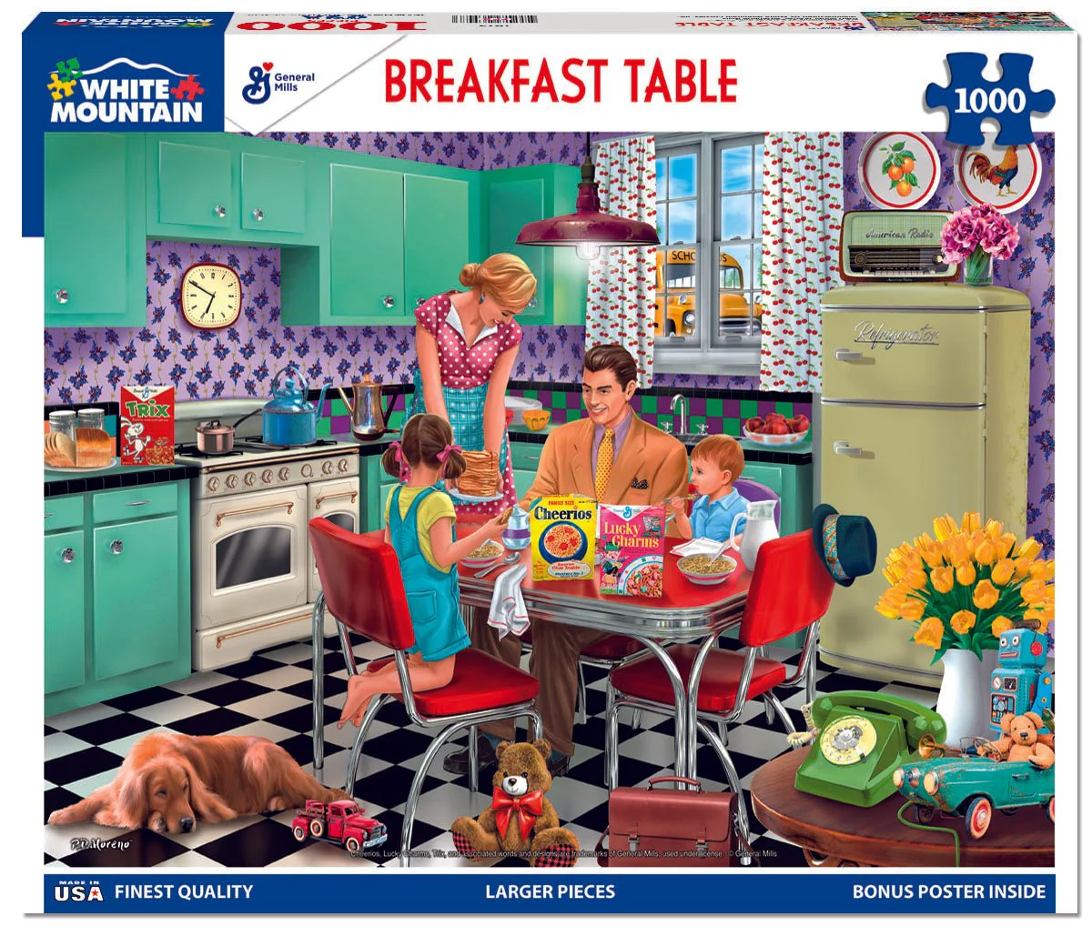 Breakfast Table (1675pz) - 1000 Piece Jigsaw Puzzle - Image 2