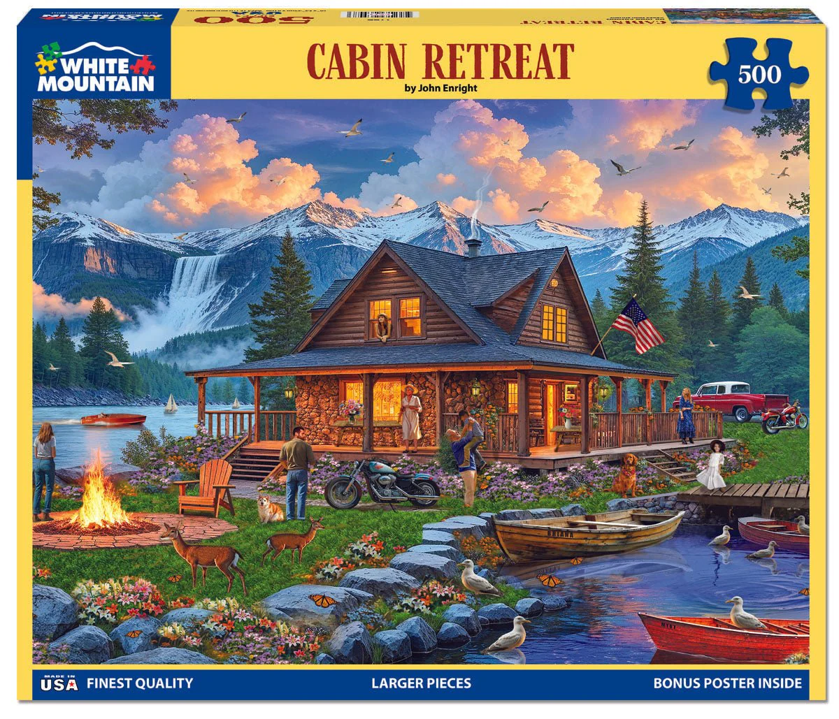 Cabin Retreat (2166pz) - 500 Piece Jigsaw Puzzle - Image 2