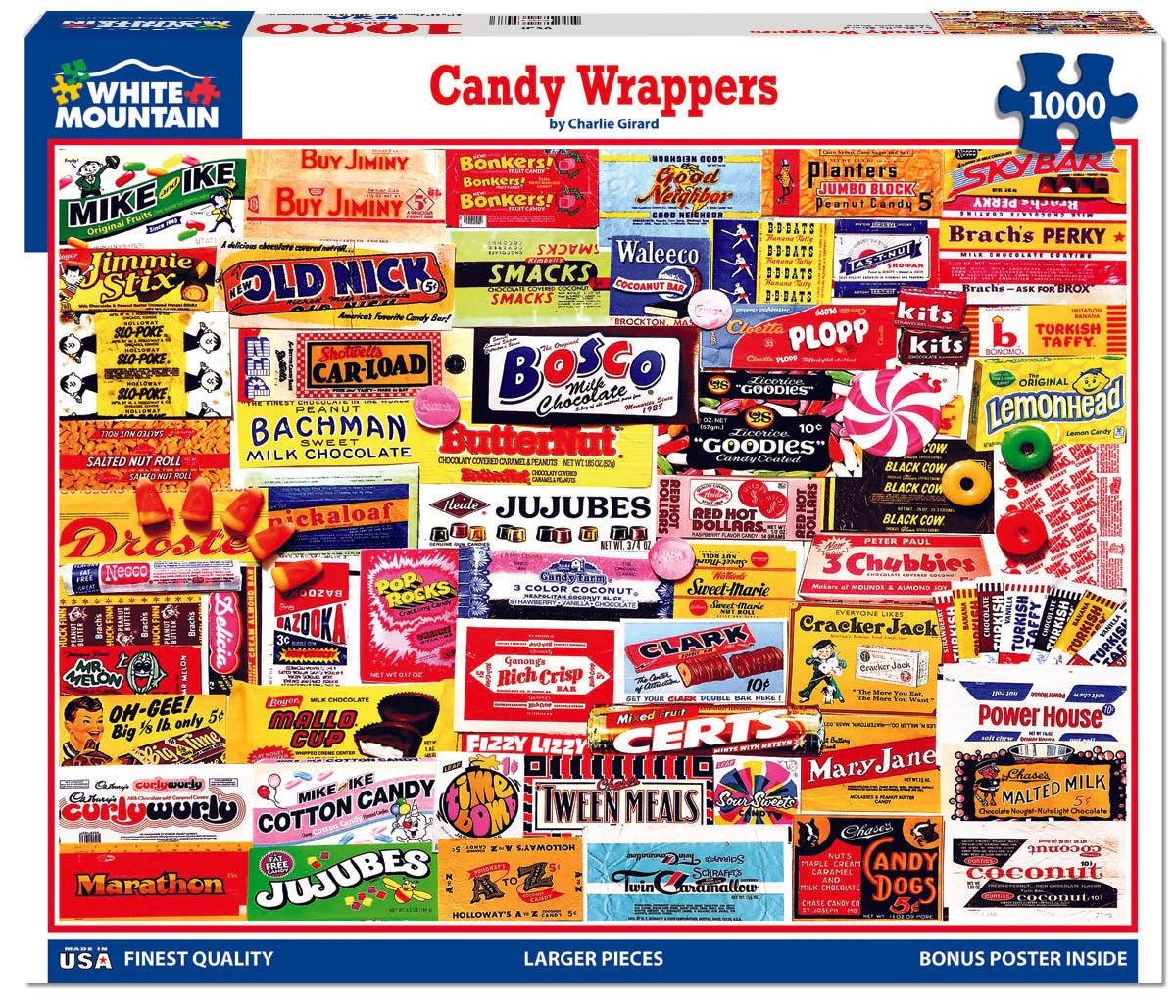 Candy Wrappers (862pz) - 1000 Piece Jigsaw Puzzle - Image 2