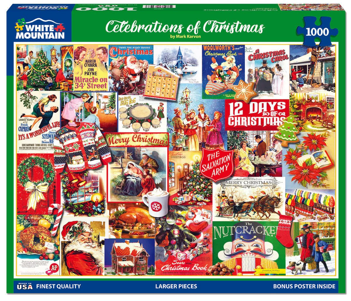 Celebrations of Christmas (1868pz) - 1000 Piece Jigsaw Puzzle - Image 2