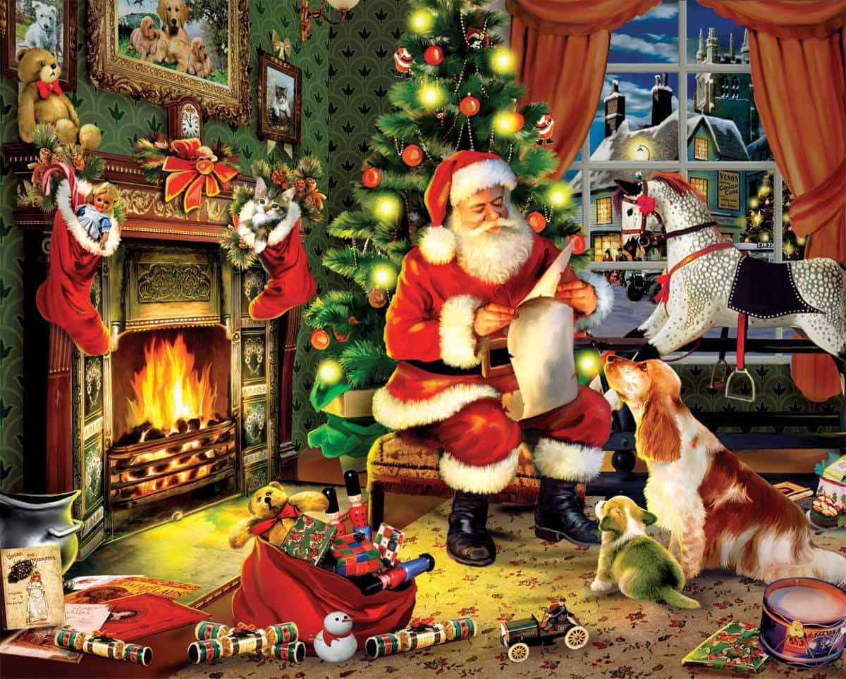 Checking It Twice (486pz) - 1000 Piece Jigsaw Puzzle