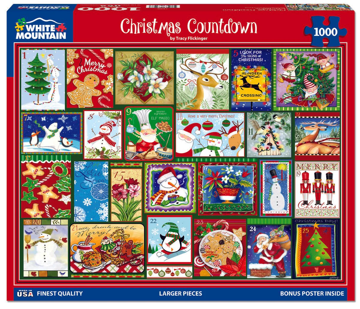 Christmas Countdown (1899pz) - 1000 Piece Jigsaw Puzzle - Image 2