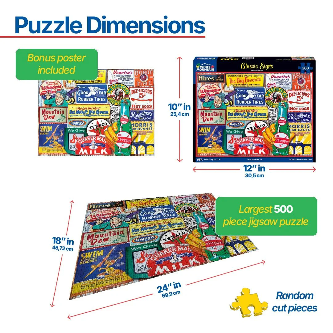 Classic Signs (1589pz) - 500 Pieces - Image 3
