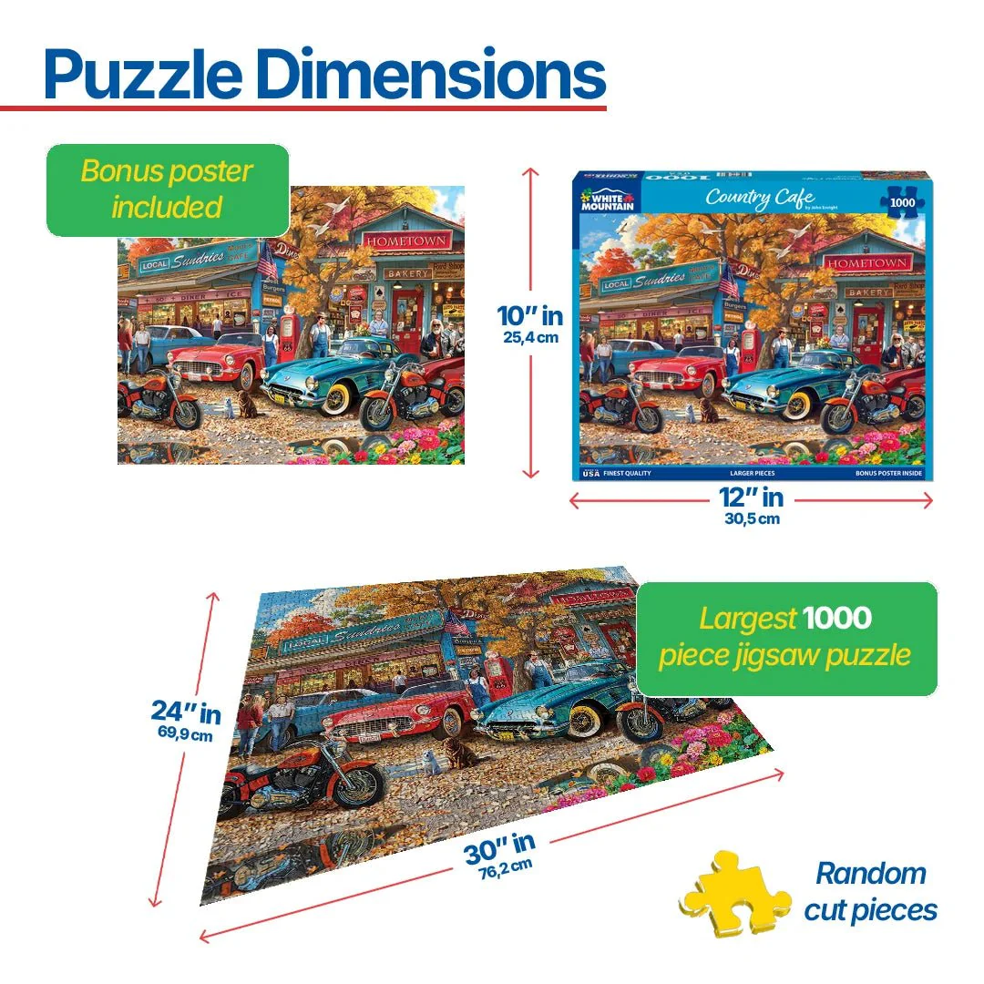 Country Cafe (2174pz) - 1000 Piece Jigsaw Puzzle - Image 3