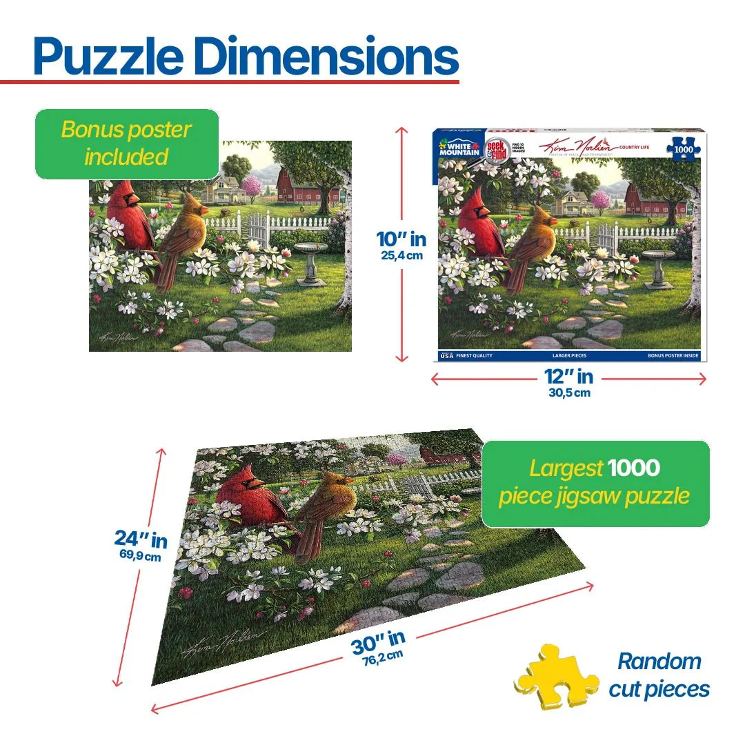 Country Life Seek and Find (1964pz) - 1000 Piece Jigsaw Puzzle - Image 3