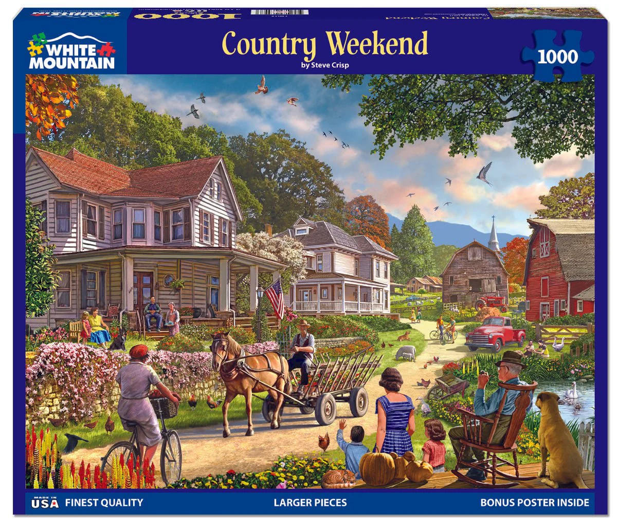 Country Weekend (1903pz) - 1000 Piece Jigsaw Puzzle - Image 2