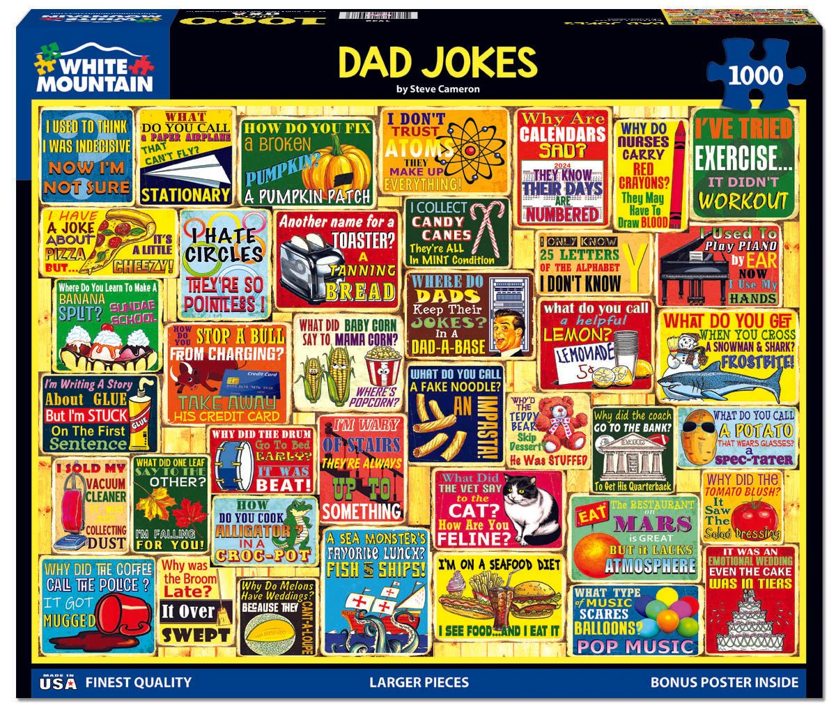 Dad Jokes (1932pz) - 1000 Piece Jigsaw Puzzle - Image 2
