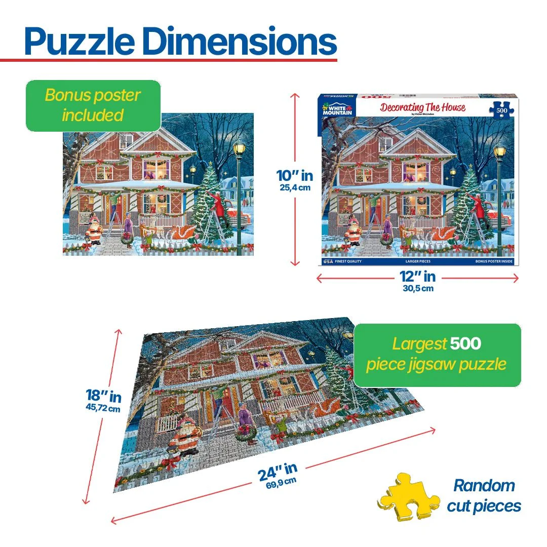 Decorating The House (1972pz) - 500 Piece Jigsaw Puzzle - Image 3