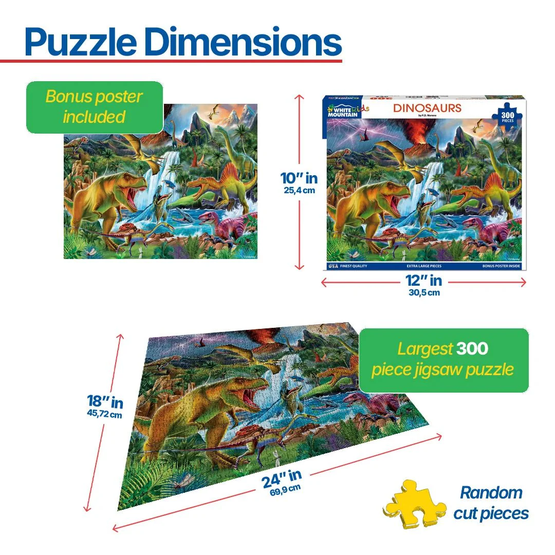 Dinosaurs (1821pz) - 300 Piece Jigsaw Puzzle - Image 3
