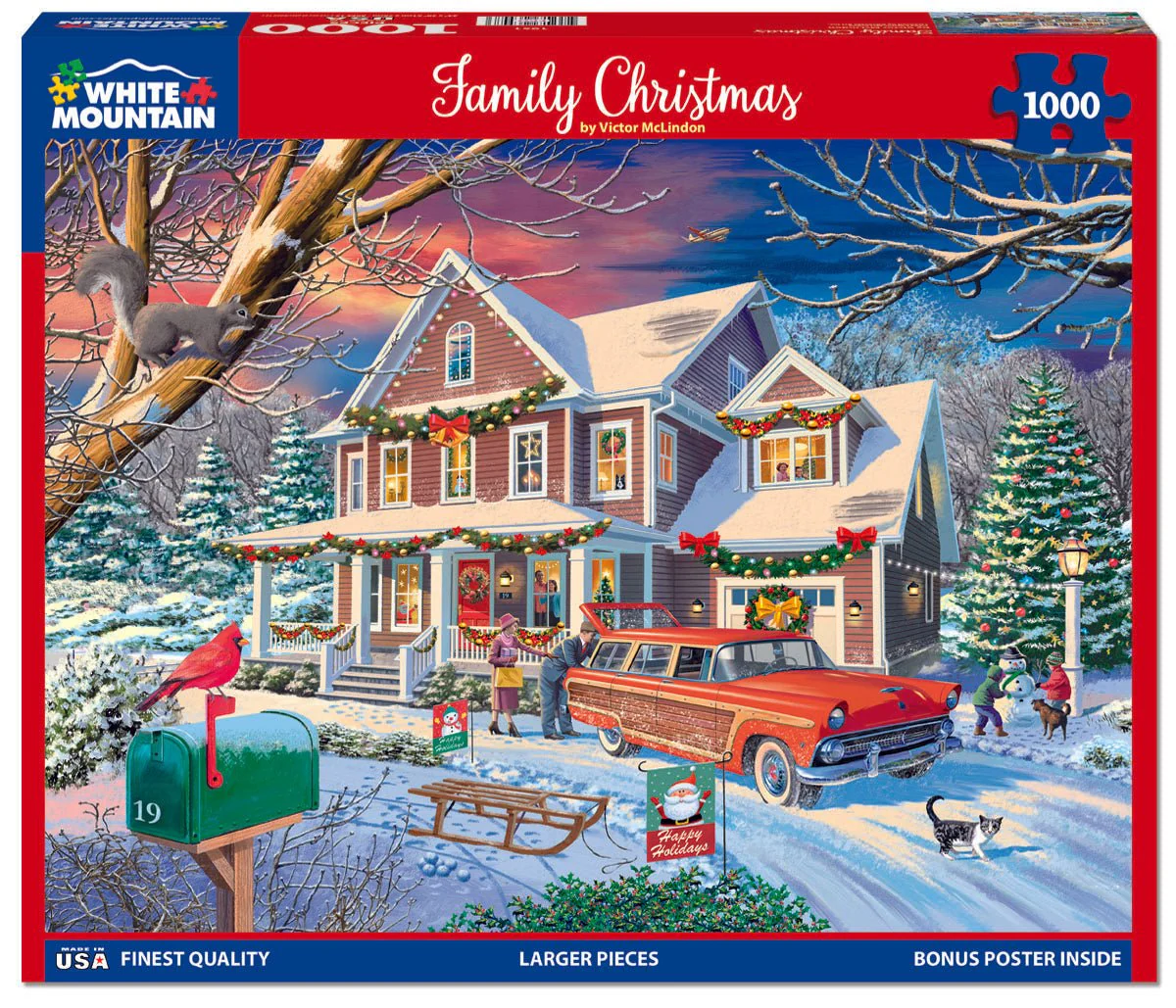 Family Christmas (1951pz) - 1000 Piece Jigsaw Puzzle - Image 2