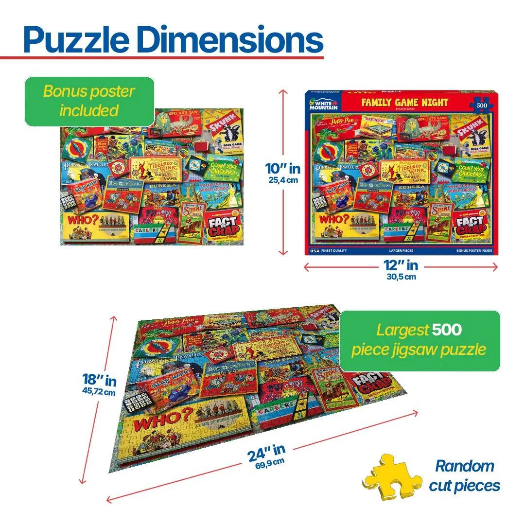 Family Game Night (1330pz) - 500 Pieces - Image 3