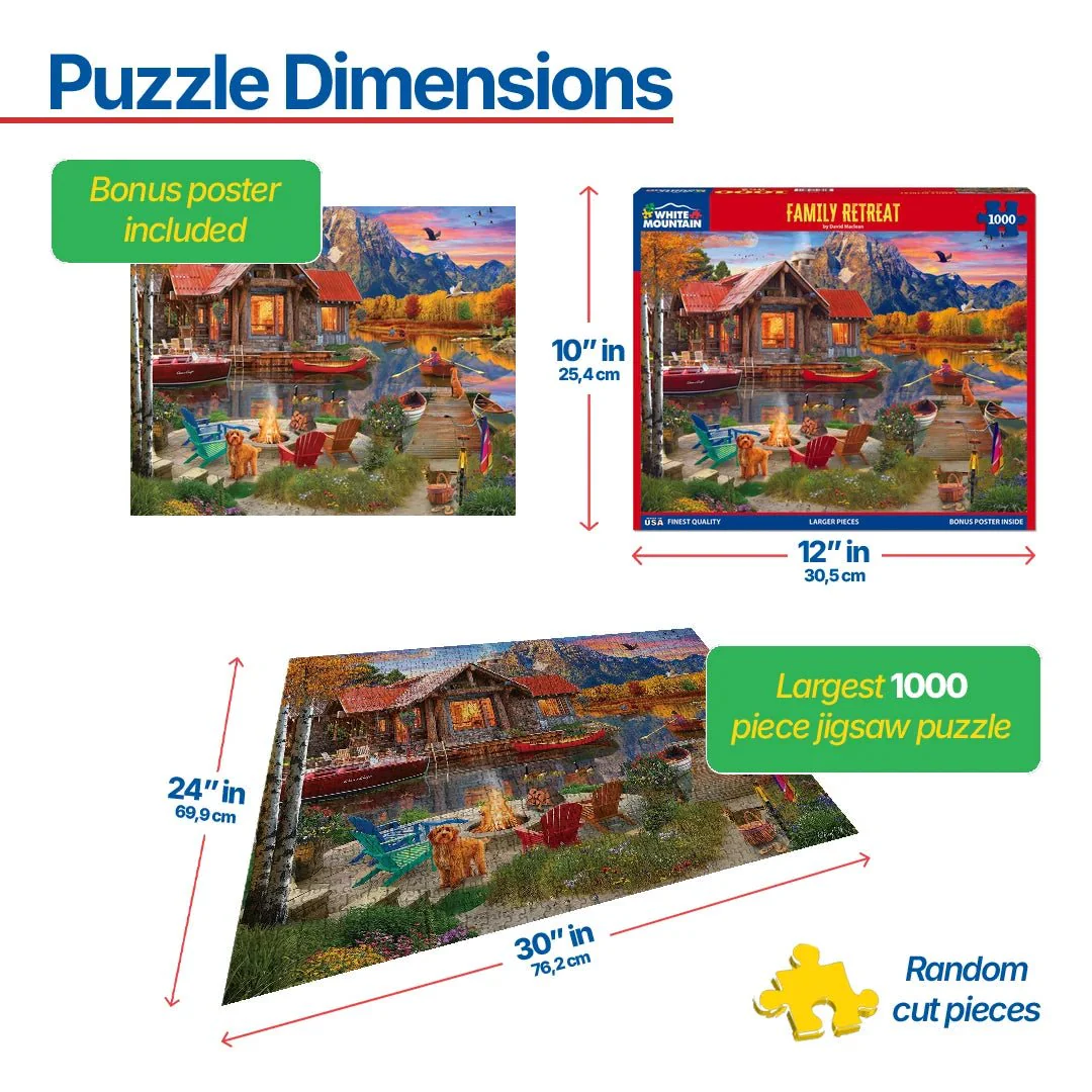 Family Retreat (1855pz) - 1000 Piece Jigsaw Puzzle - Image 3