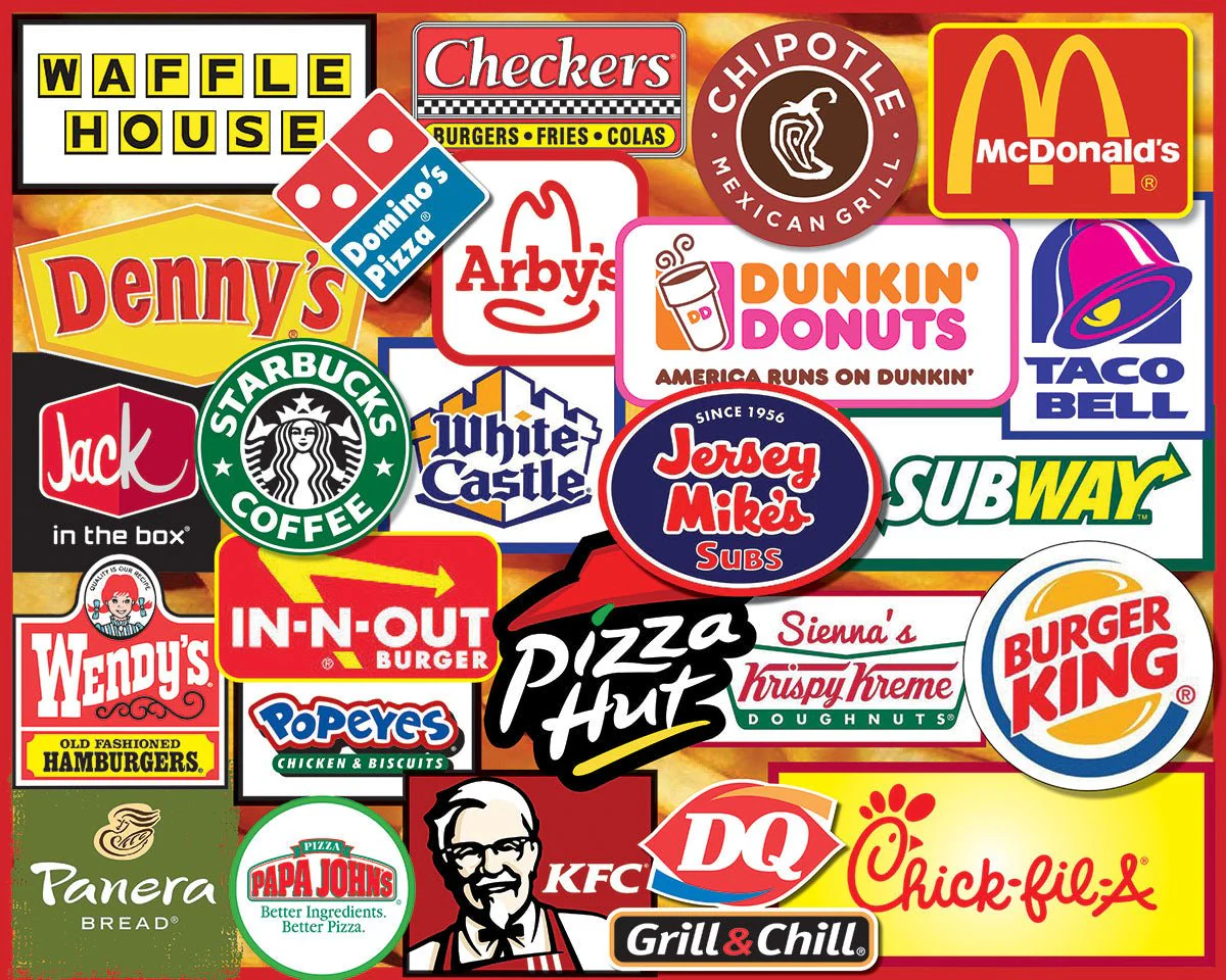 Favorite Fast Food (1928pz) - 1000 Piece Jigsaw Puzzle