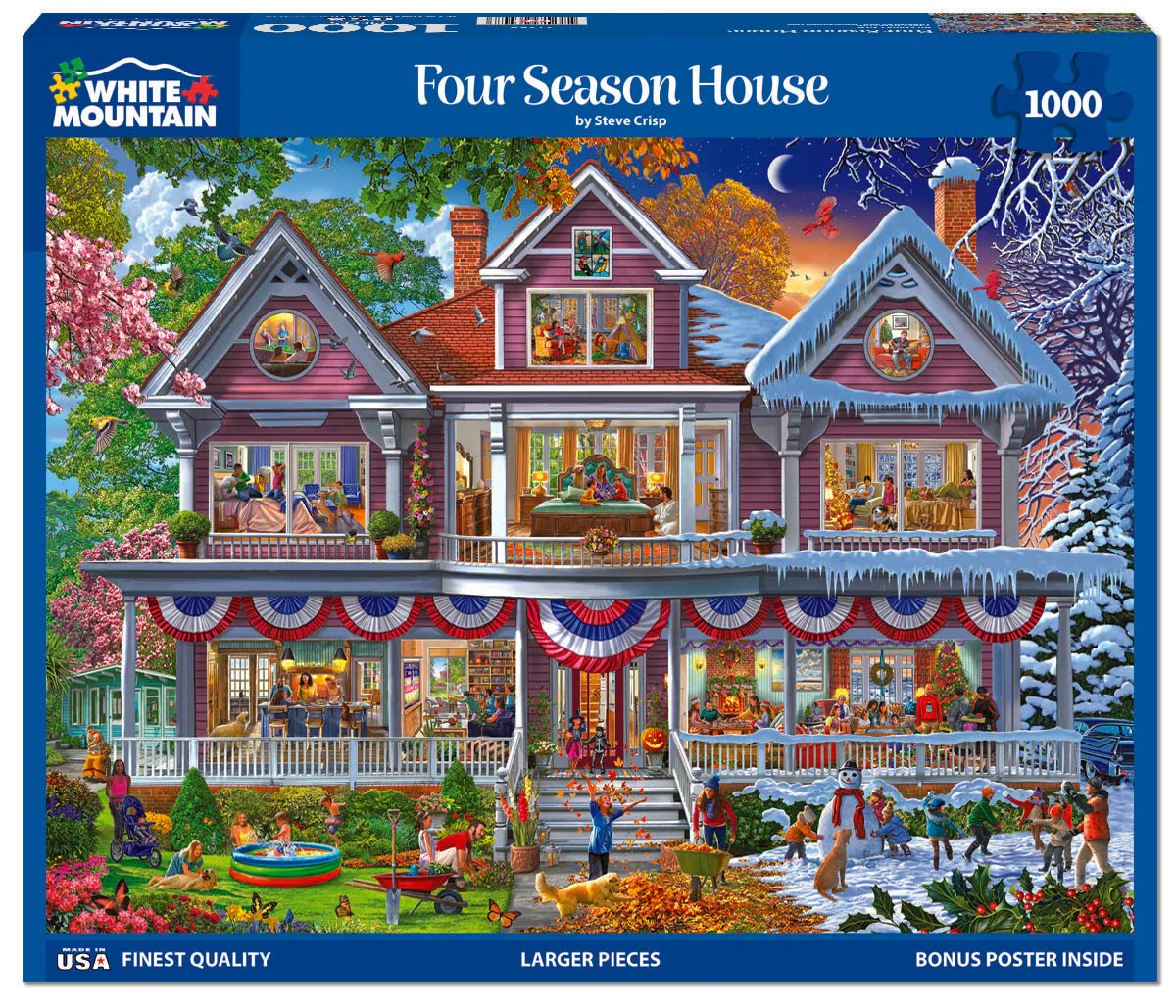 Four Season House (2138pz) - 1000 Piece Jigsaw Puzzle - Image 2