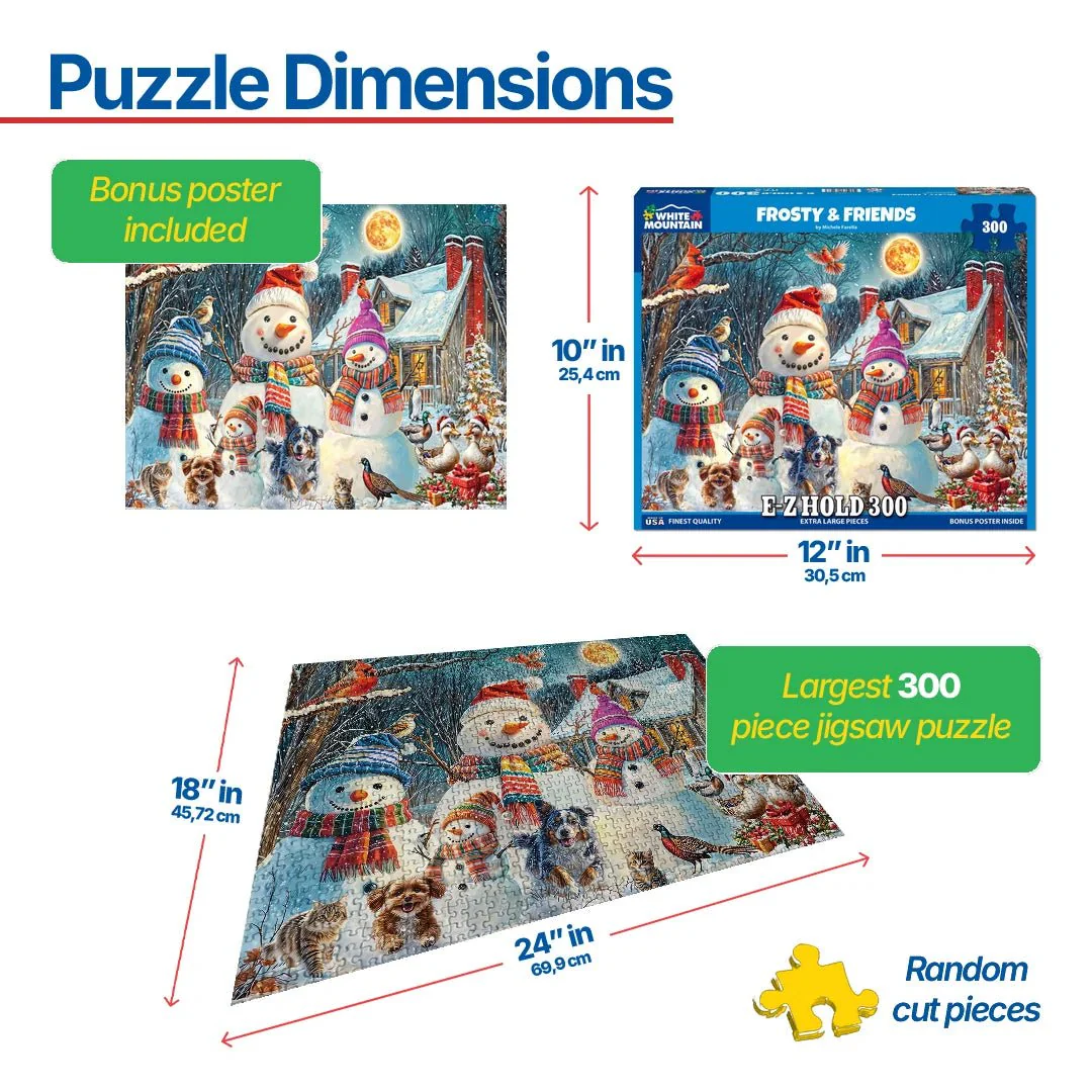 Frosty & Friends (2144pz) - 300 Piece Jigsaw Puzzle - Image 3