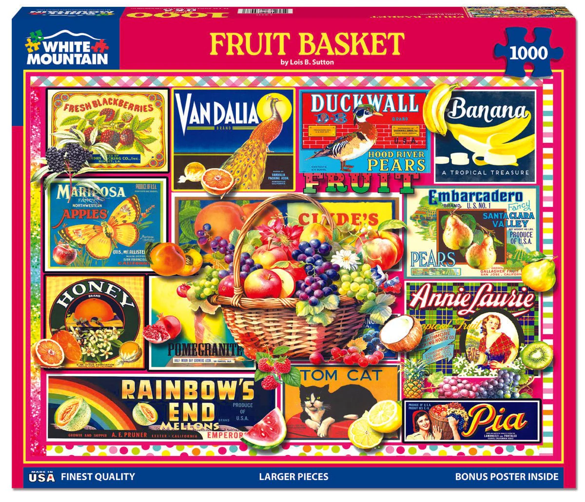 Fruit Basket (1920pz) - 1000 Piece Jigsaw Puzzle - Image 2