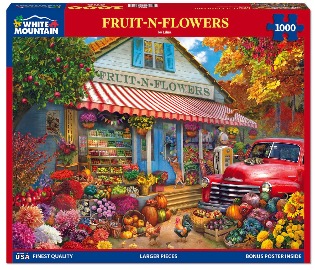 Fruit N Flowers (2039pz) - 1000 Piece Jigsaw Puzzle - Image 2