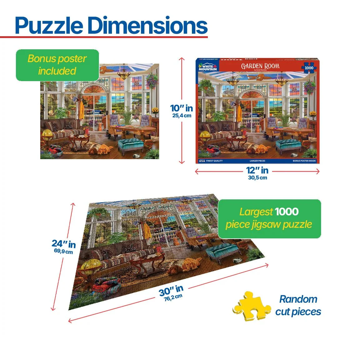 Garden Room (1949pz) - 1000 Piece Jigsaw Puzzle - Image 3