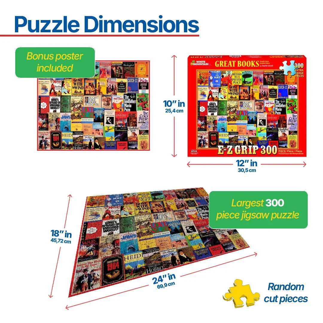 Great Books (1157pz) - 300 Piece Jigsaw Puzzle - Image 3
