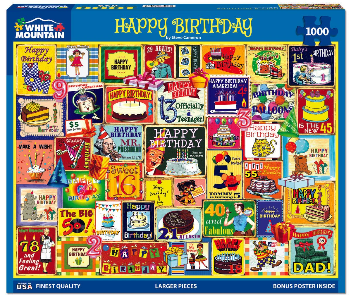 Happy Birthday (1988pz) - 1000 Piece Jigsaw Puzzle - Image 2