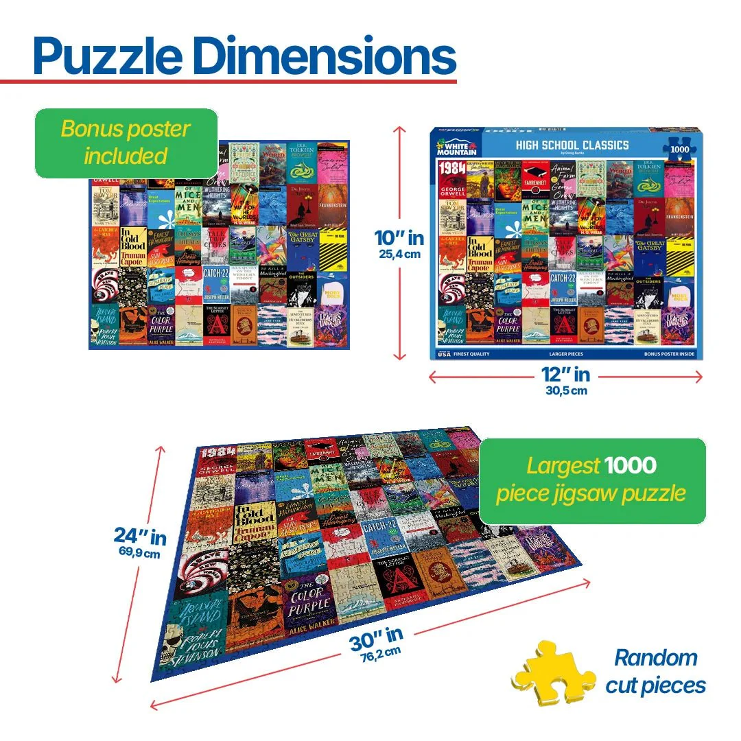 High School Classics (2072pz) - 1000 Piece Jigsaw Puzzle - Image 3