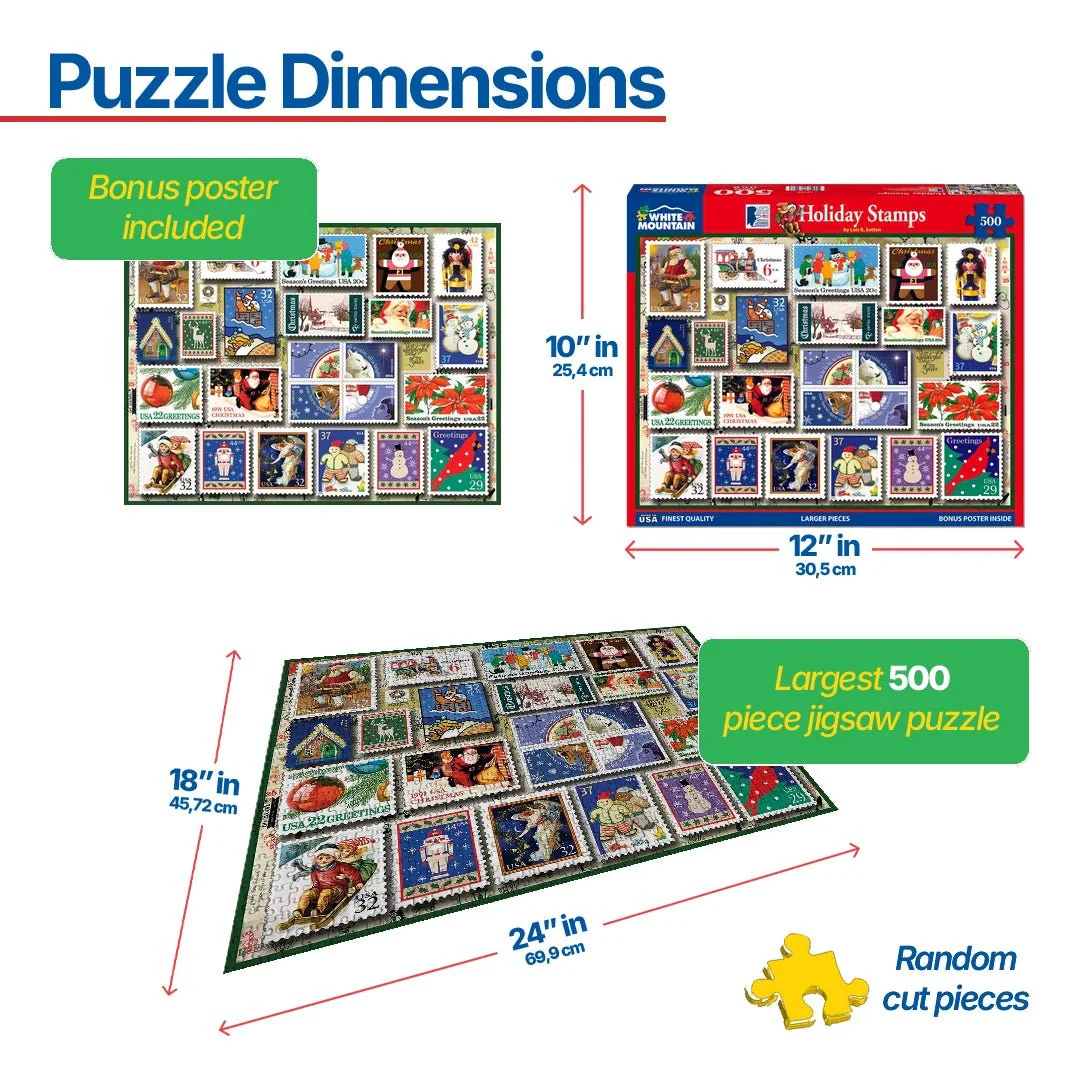 Holiday Stamps (1515pz) - 500 Pieces - Image 3