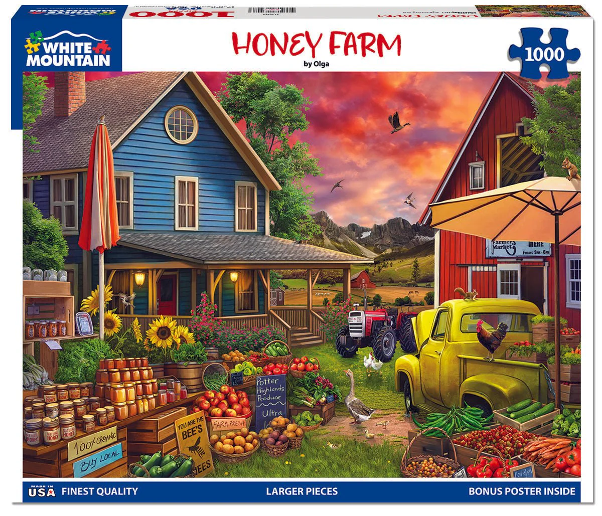 Honey Farm (2099pz) - 1000 Piece Jigsaw Puzzle - Image 2