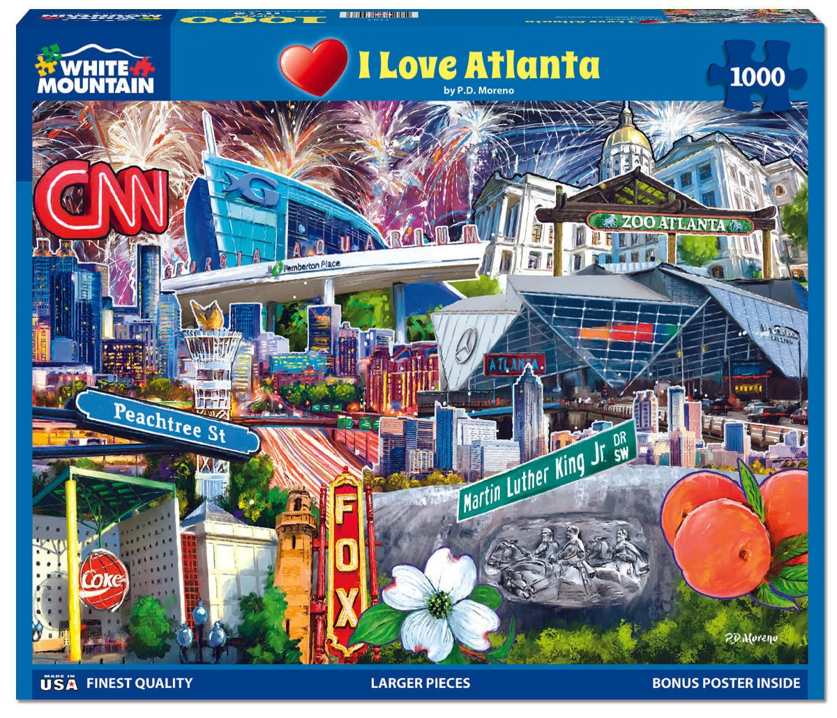 I Love Atlanta (2143pz) - 1000 Piece Jigsaw Puzzle - Image 2