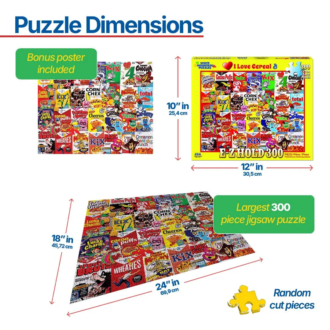 I Love Cereal (1301pz) - 300 Piece Jigsaw Puzzle - Image 3