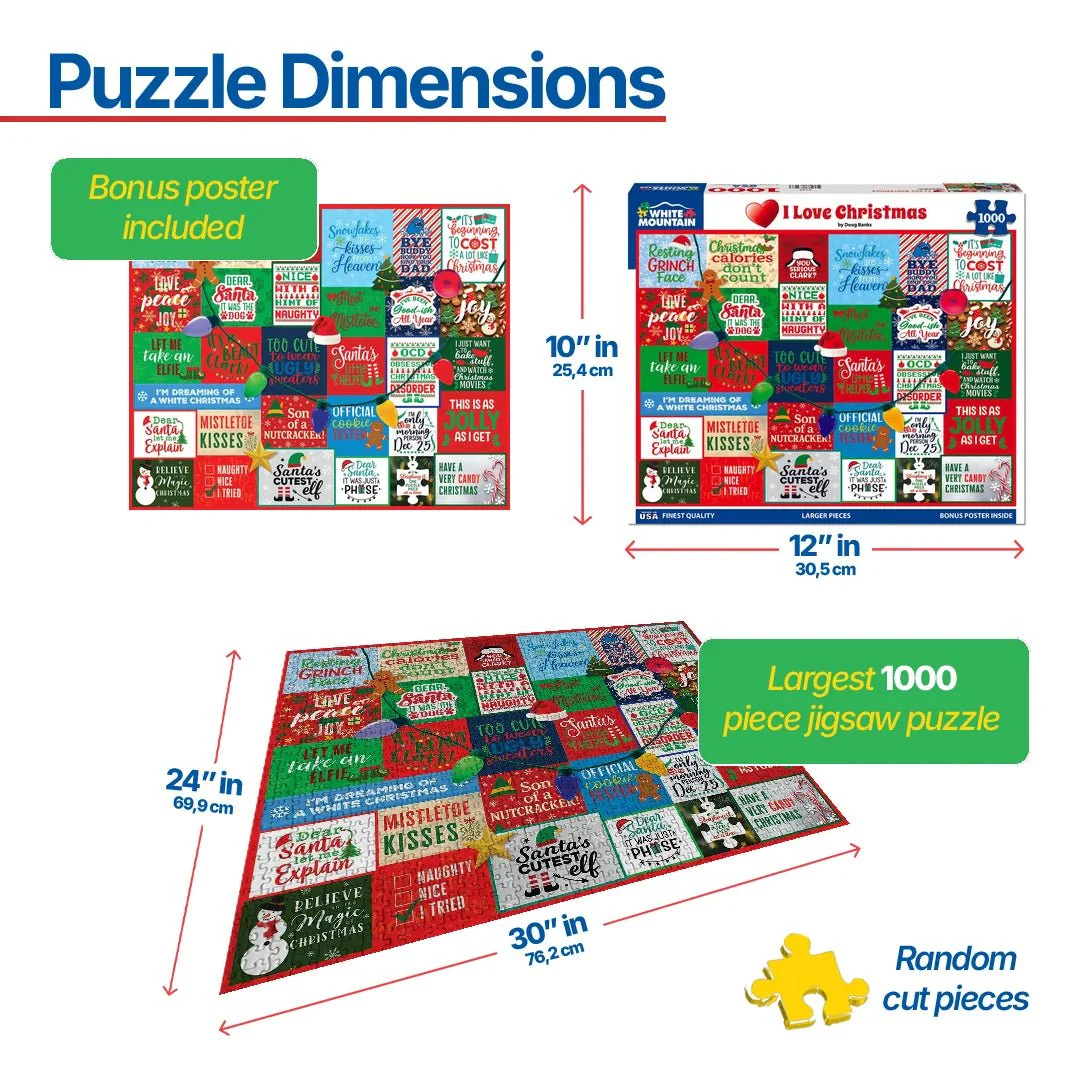 I Love Christmas (2153pz) - 1000 Piece Jigsaw Puzzle - Image 3