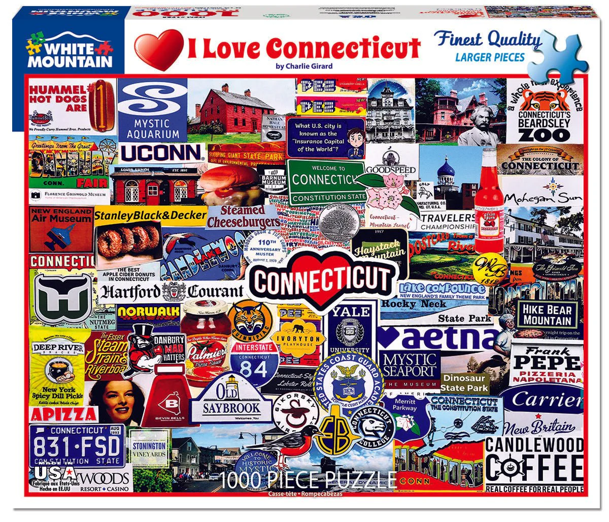 I Love Connecticut (1720pz) - 1000 Piece Jigsaw Puzzle - Image 2